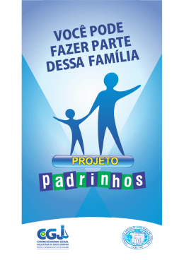 Projeto Padrinhos - Tribunal de Justiça do Estado de Mato Grosso