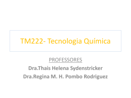 TM222- Tecnologia Química