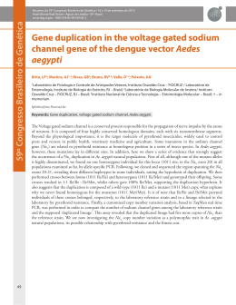 Gene duplication in the voltage gated sodium channel gene of the
