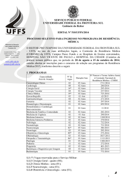 Edital UFFS 2014-2015