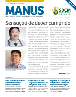 Sensação de dever cumprido - Sociedade Brasileira de Cirurgia da