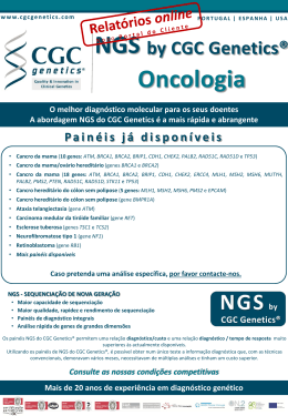 Folheto de Oncologia