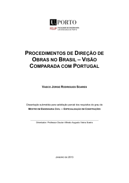 procedimentos de direção de obras no brasil