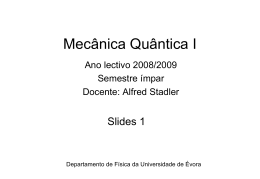 Slides 1 - Universidade de Évora