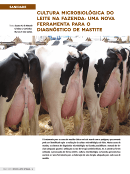 Cultura microbiológica do leite na fazenda: uma nova