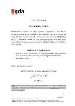 PDF Convocatória Assembleia Geral