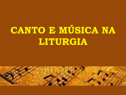 Canto e Música na Liturgia (Pe. Edson Luis