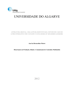 Dissertação sobre Literatura Digital defendida na Universidade do