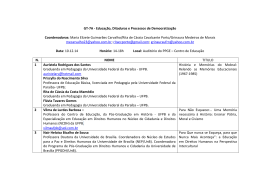 Lista GT 7 - CCHLA - Universidade Federal da Paraíba