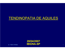 TENDINOPATIA DE AQUILES NO ESPORTISTA