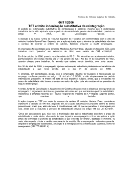 Notícias do Tribunal Superior do Trabalho - TRT-ES