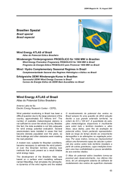Brasilien Spezial Wind Energy ATLAS of Brazil