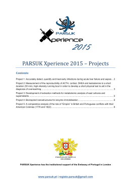 PARSUK Xperience 2015 – Projects