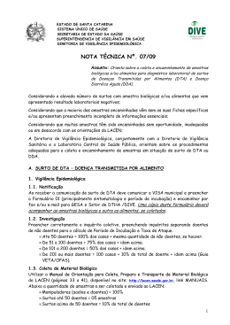 Nota Técnica 07/09 - DTA-DDA