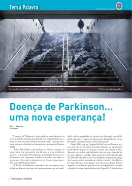 Doença de Parkinson… uma nova esperança!