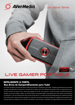 Live Gamer Portable é uma placa de captura USB que