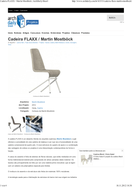 Cadeira FLAXX / Martin Mostböck | ArchDaily Brasil