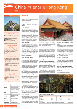 China Milenar e Hong Kong - Ouro Tur