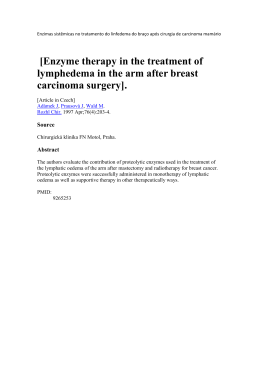 [Enzyme therapy in the treatment of lymphedema in the arm after