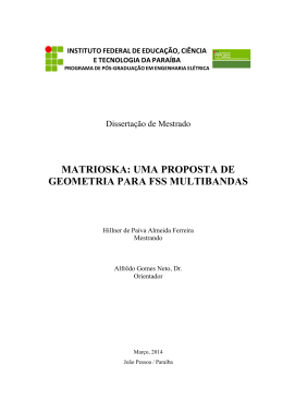 matrioska: uma proposta de geometria para fss multibandas