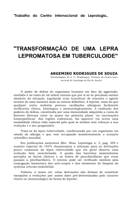 transformação de uma lepra lepromatosa em tuberculoide