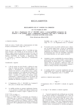 Regulamento N.º 1149/2011