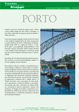 Capital e porta de entrada da região norte, o Porto é