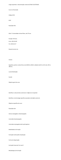 Listagem das ações de Formação e condições em formato PDF