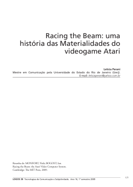 Racing the Beam: uma história das Materialidades do - Logos