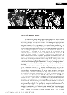 Breve Panorama do Cinema Novo - Universidade Federal de São