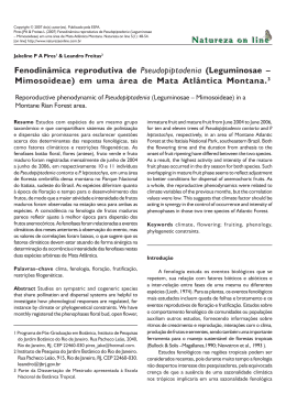 Fenodinâmica reprodutiva de Pseudopiptadenia