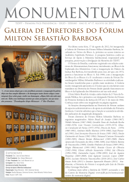 Galeria de Diretores do Fórum Milton Sebastião Barbosa