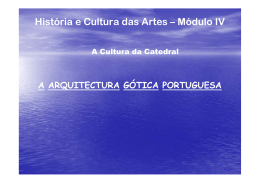 Séc. XII- XIII- Arte gótica em Portugal
