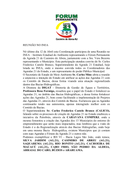 12 de abril de 2011 - Agenda 21 de Casimiro de Abreu