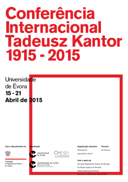 Conferência Internacional Tadeusz Kantor 1915