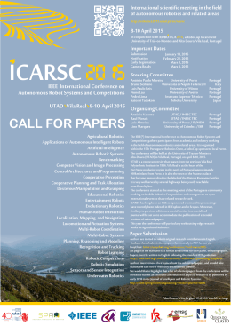 CALL FOR PAPERS - Robotics Open