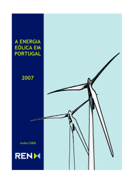 a energia eólica em portugal 2007