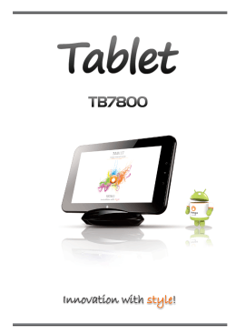 Tablet TB7800 - Orange Cool Thing!!!