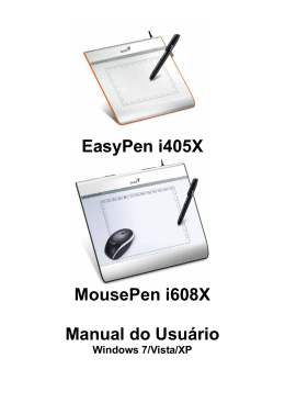 EasyPen i405X MousePen i608X Manual do Usuário