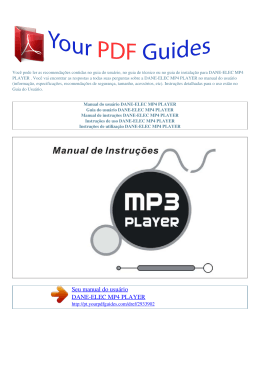 mp4 player - Instruções de utilização