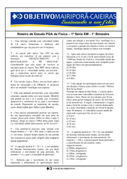 Física PGA - Portal Colégio Objetivo Mairiporã