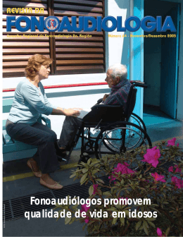 Fonoaudiólogos promovem qualidade de vida em idosos