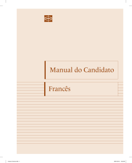 Francês Manual do Candidato
