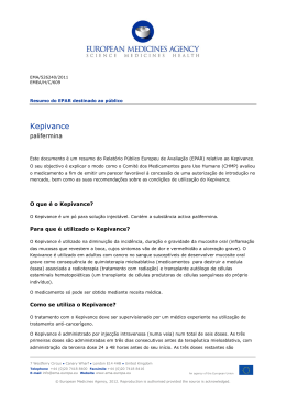 Kepivance EPAR summary UPDATED DRAFT