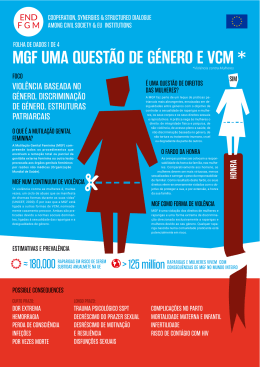 MGF UMA QUESTÃO DE GÉNERO E VCM *