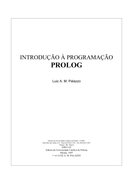 Introdução à Programação Prolog – Palazzo