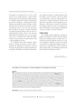 The effect of air abrasion in enamel adhesion of orthodontic bracket