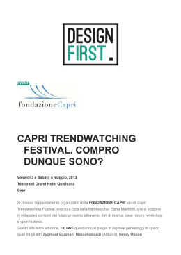 capri trendwatching festival. compro dunque