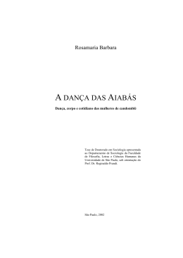 a dança das aiabás - Biblioteca Digital de Teses e Dissertações da