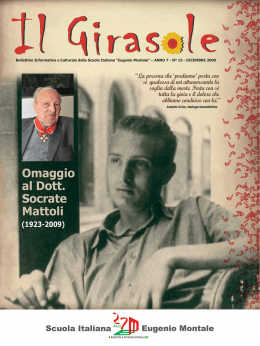Il Girasole 2009 - Scuola Italiana Eugenio Montale